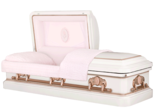 Cameo Rose 18 Gauge Casket