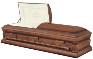Orthodox Moriah Solid Cherry Hardwood Casket